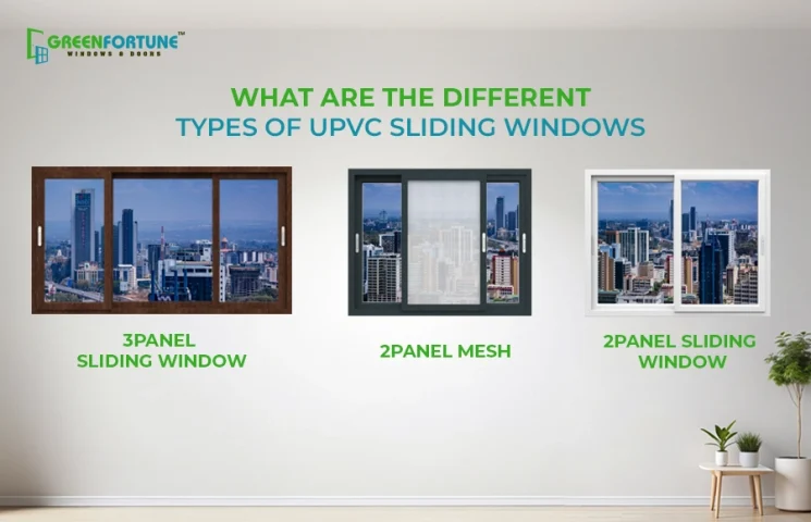 different types of uPVC sliding windows