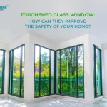 Toughened glass window