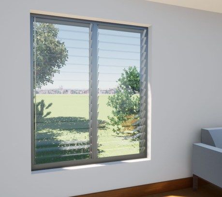 front outside window design Jalousie Windows