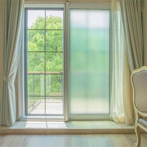 front outside window design Frosted Glass Windows