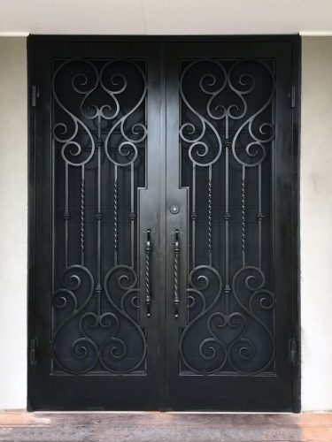 Black Steel Door