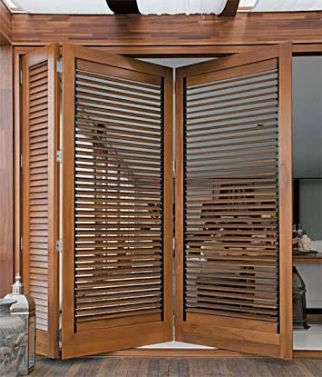 Industrial Louvered Galvanized Doors Design