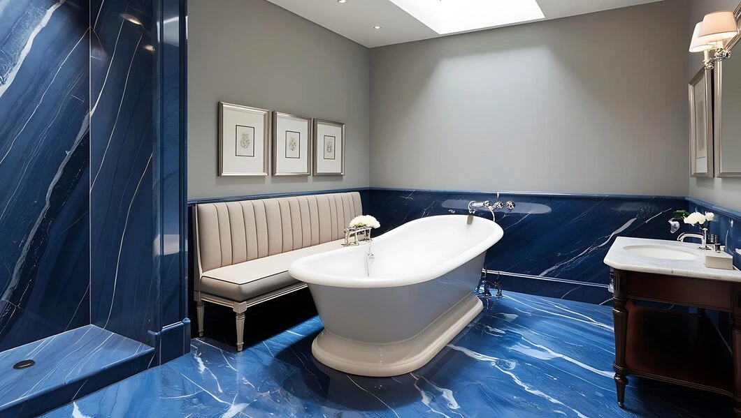 Glossy Blue Tiles