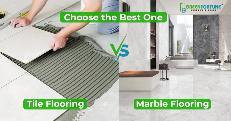 tile flooring vs marble flooring