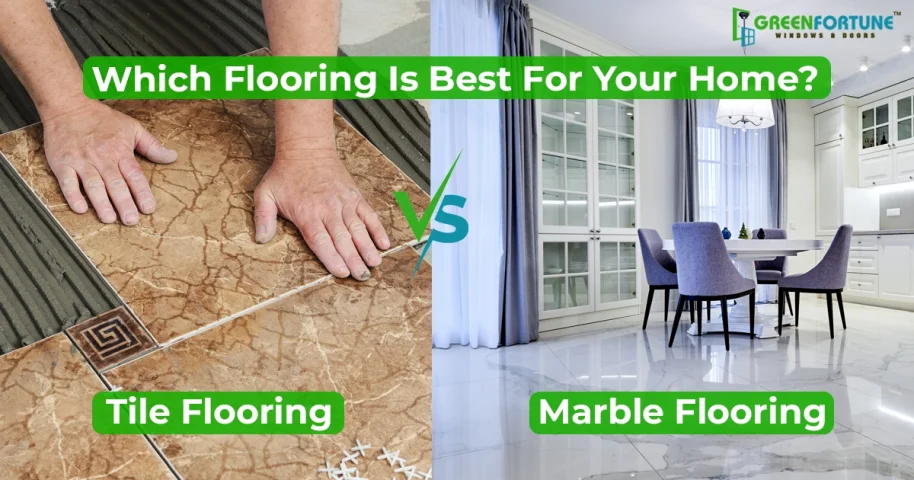 marble vs tiles flooring
