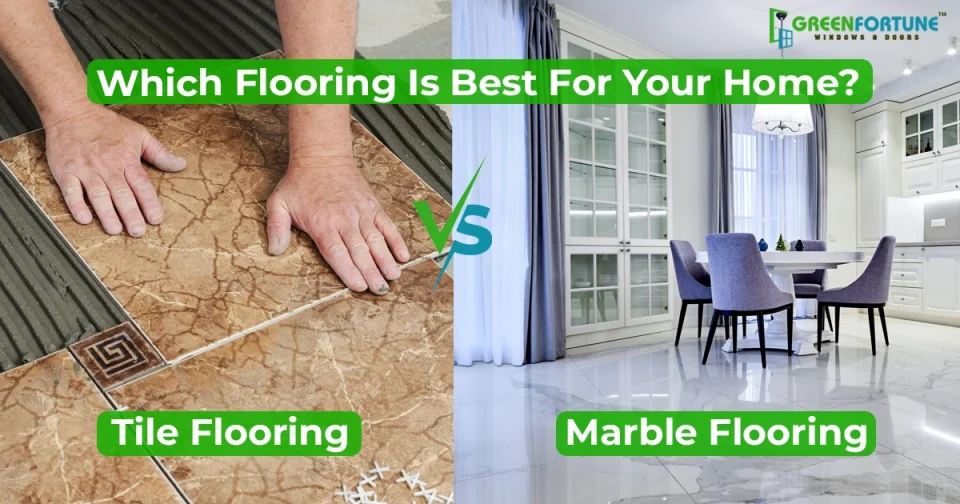 marble vs tiles flooring
