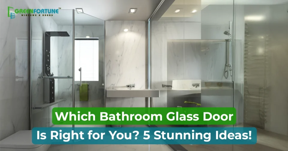 bathroom glass door