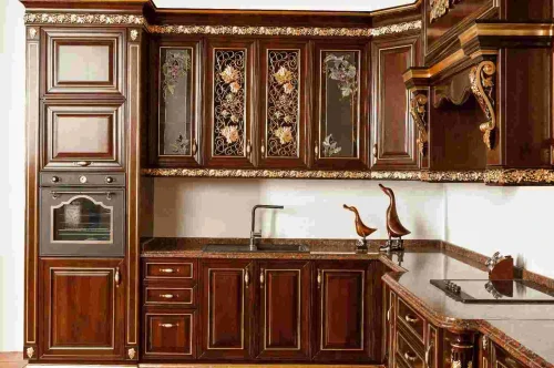 wooden kitchen cabinets