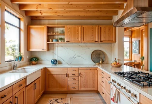 wooden kitchen cabinets