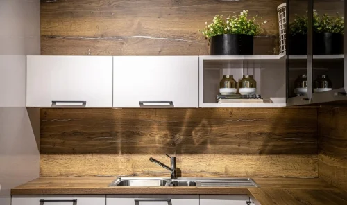 wooden kitchen cabinets