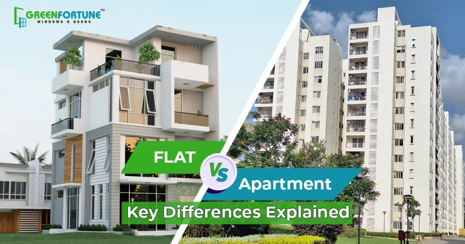 difference between flat and apartments