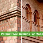 parapet design with bricks