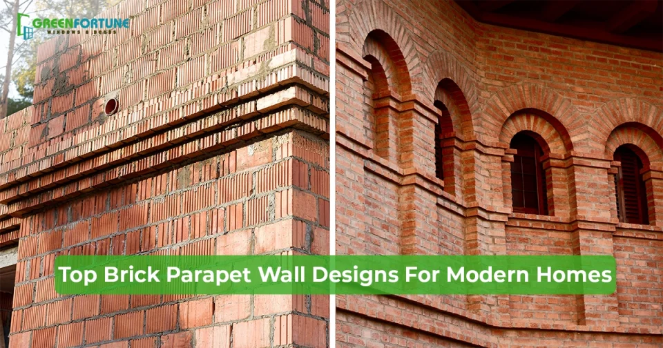 parapet design with bricks