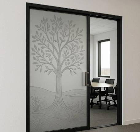office glass door designs