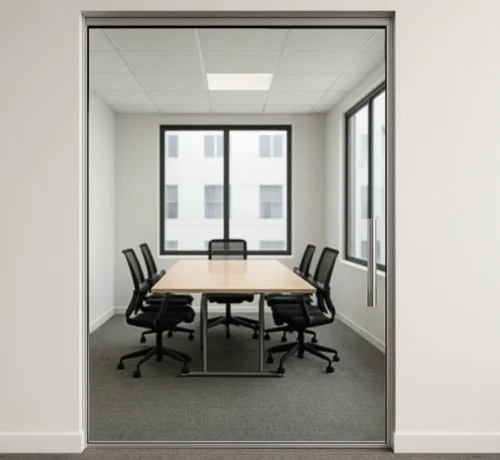 Clear Glass Partition Door