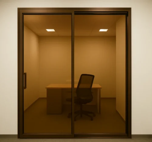 Bronze Tinted Glass Door