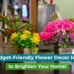 decoration with artificial flowers