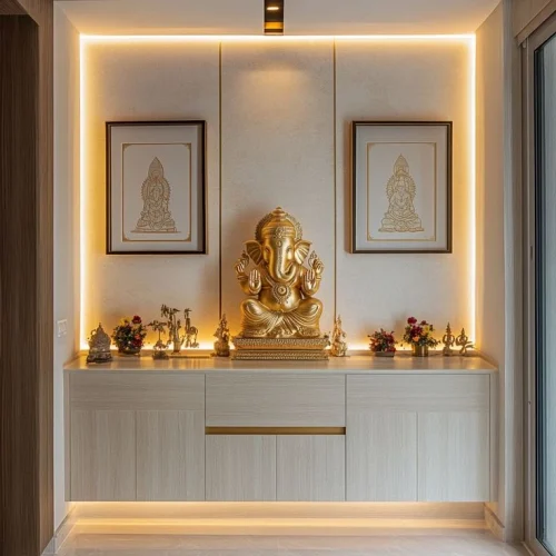 pooja mandir lights for home