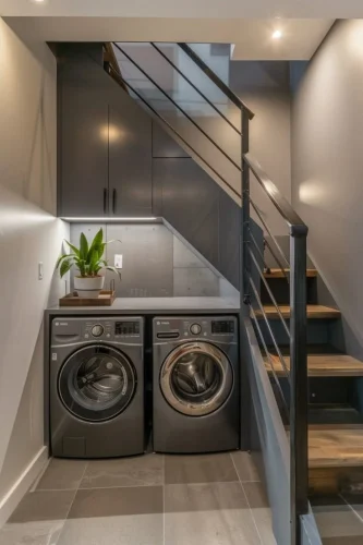 Under-the-Stair Wash Area Designs