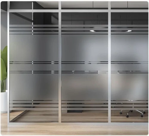 Frosted Glass Partitions for Open Yet Private Layouts