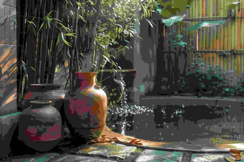 Use Water and Greenery to Cool the Air