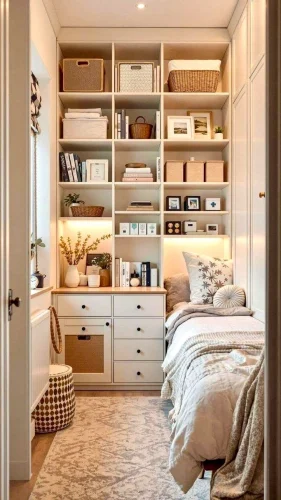 Vertical Space for Shelves and Hanging Storage