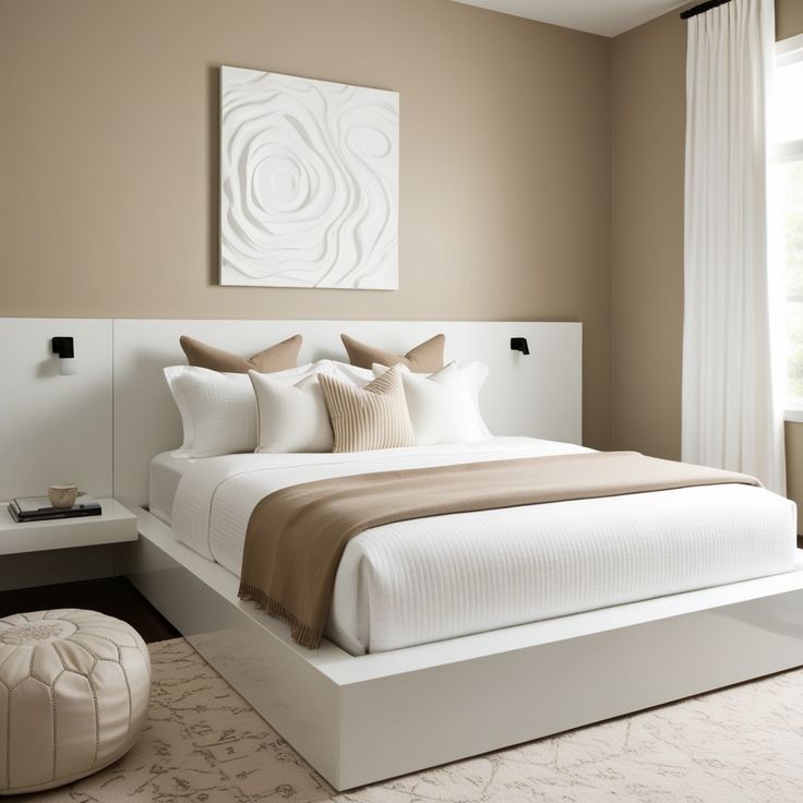 White and Warm Beige
