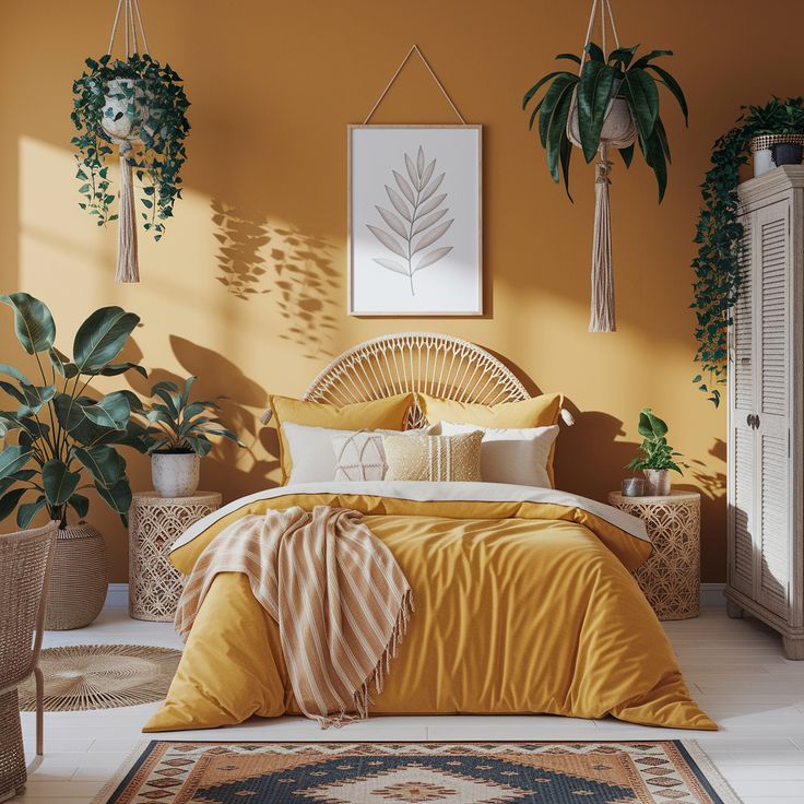 Mustard Yellow and Soft White