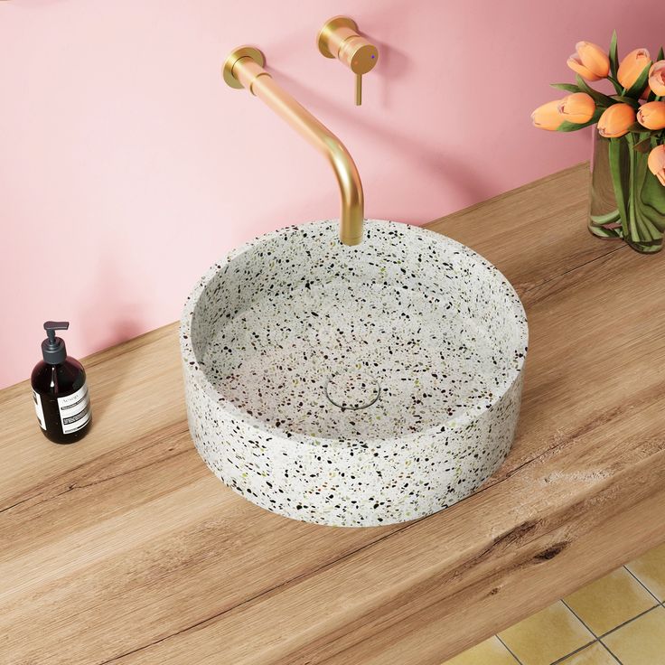 Concrete or terrazzo wash basins