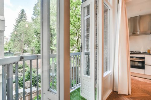 Access to a small balcony