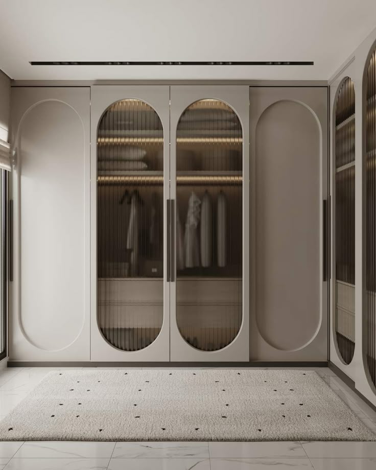 Curved Glass Wardrobes