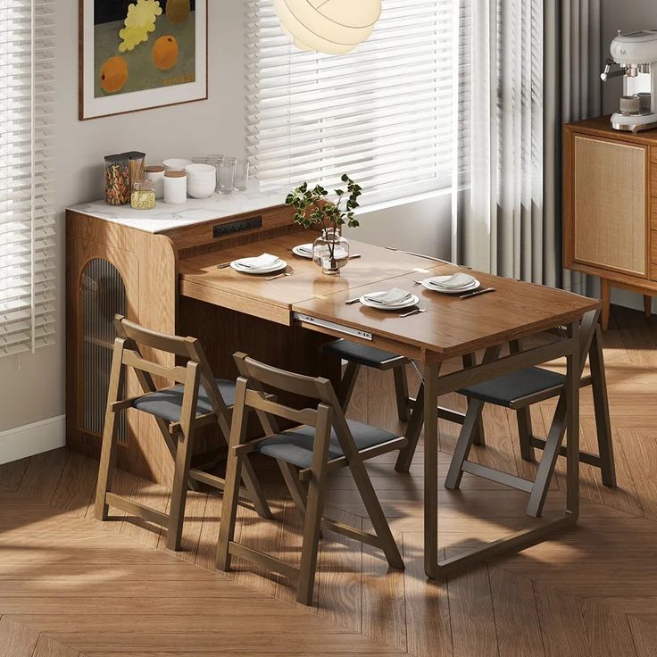 Space-Saving Foldable Table