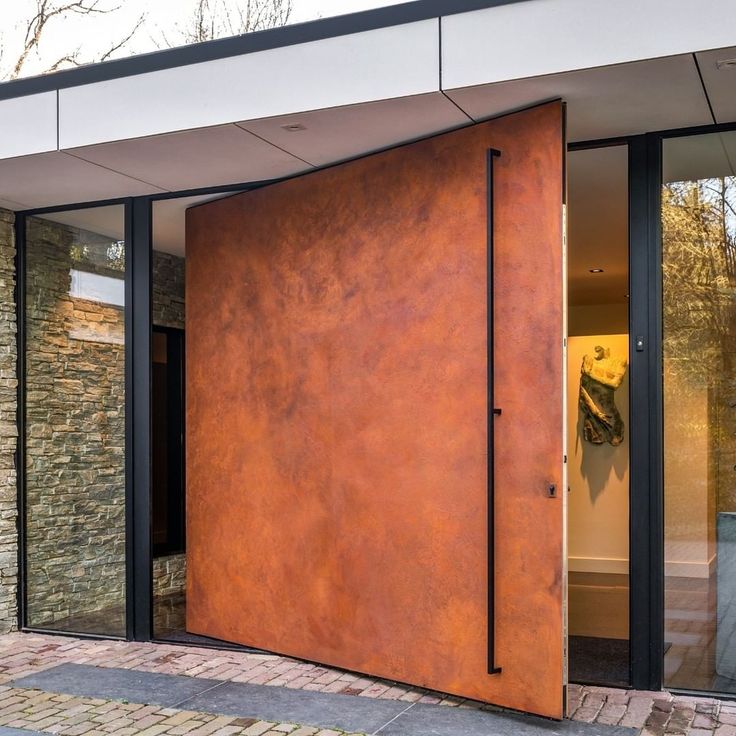 What materials work best for architectural pivot doors