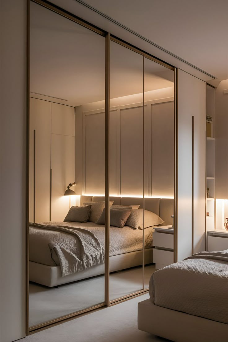 Mirrored Glass Wardrobes