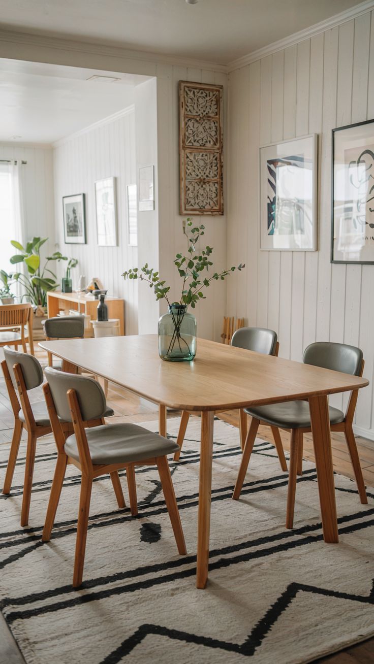 Scandinavian-Style Wooden Table