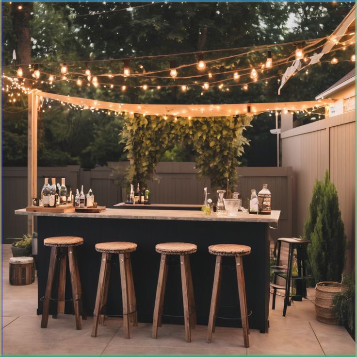 outdoor bar counter 