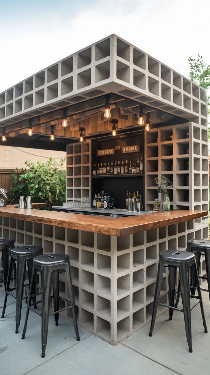 outdoor bar counter 