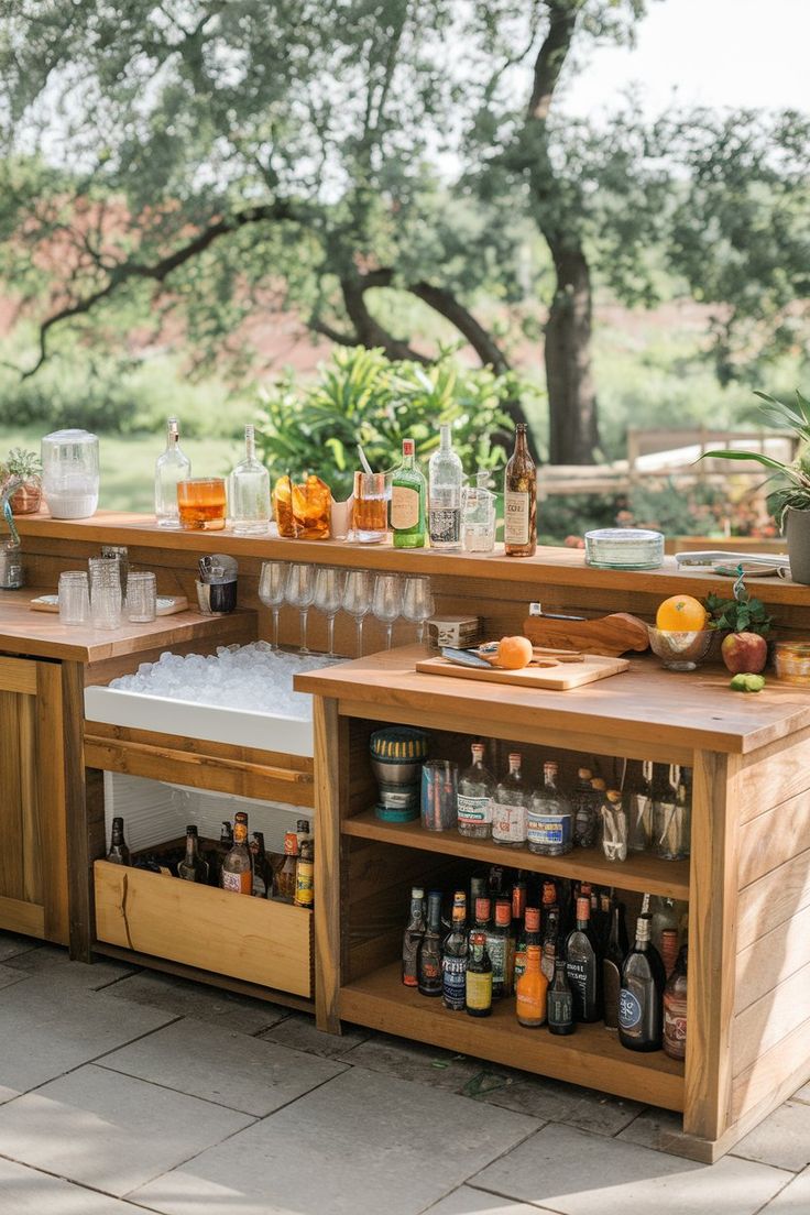 outdoor bar counter 