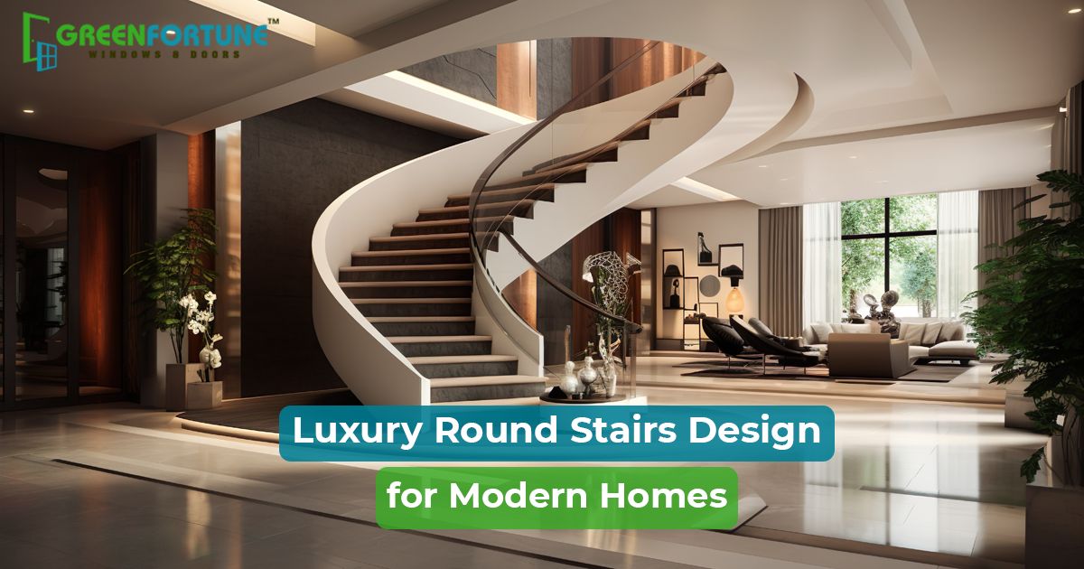 Luxury Round Stairs Design That Blends Functionality & Aesthetics