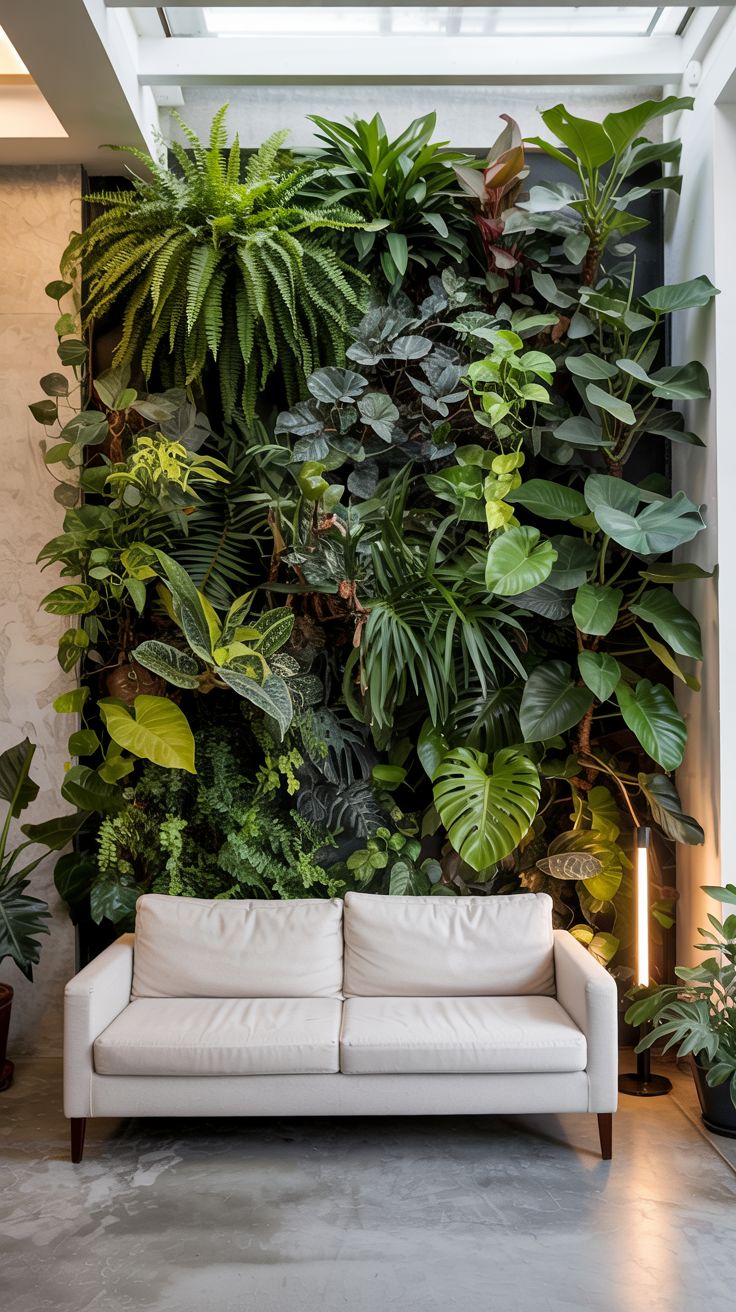Indoor vertical garden wall ideas