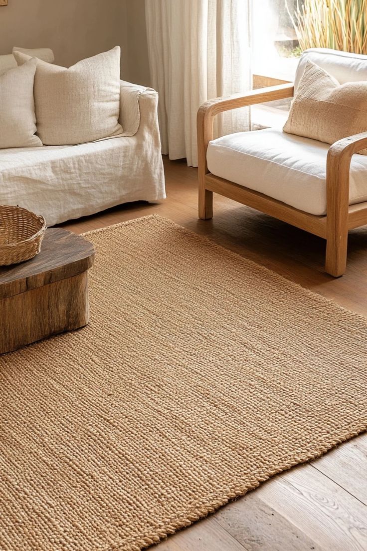 Natural Fiber Rugs for Living Rooms 