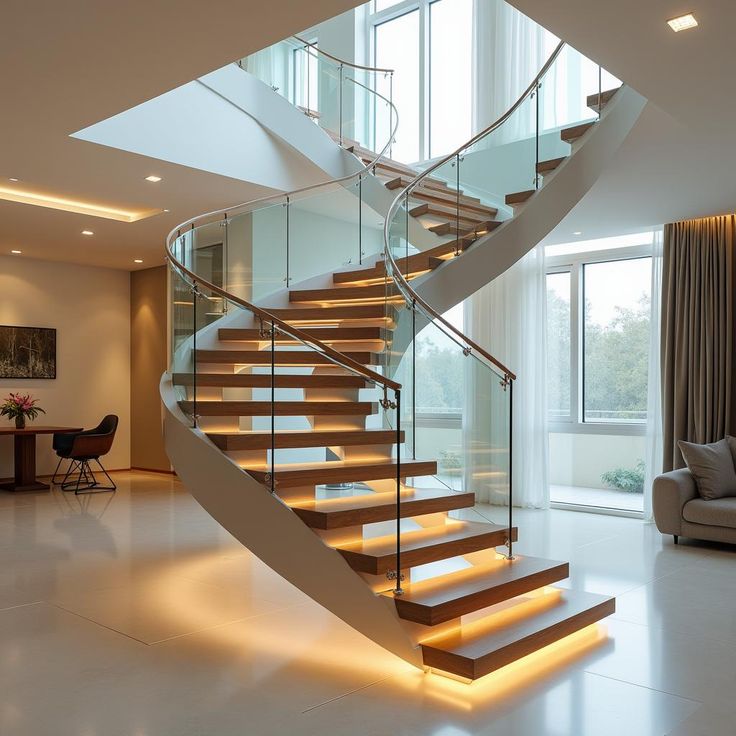 floating staircase designs