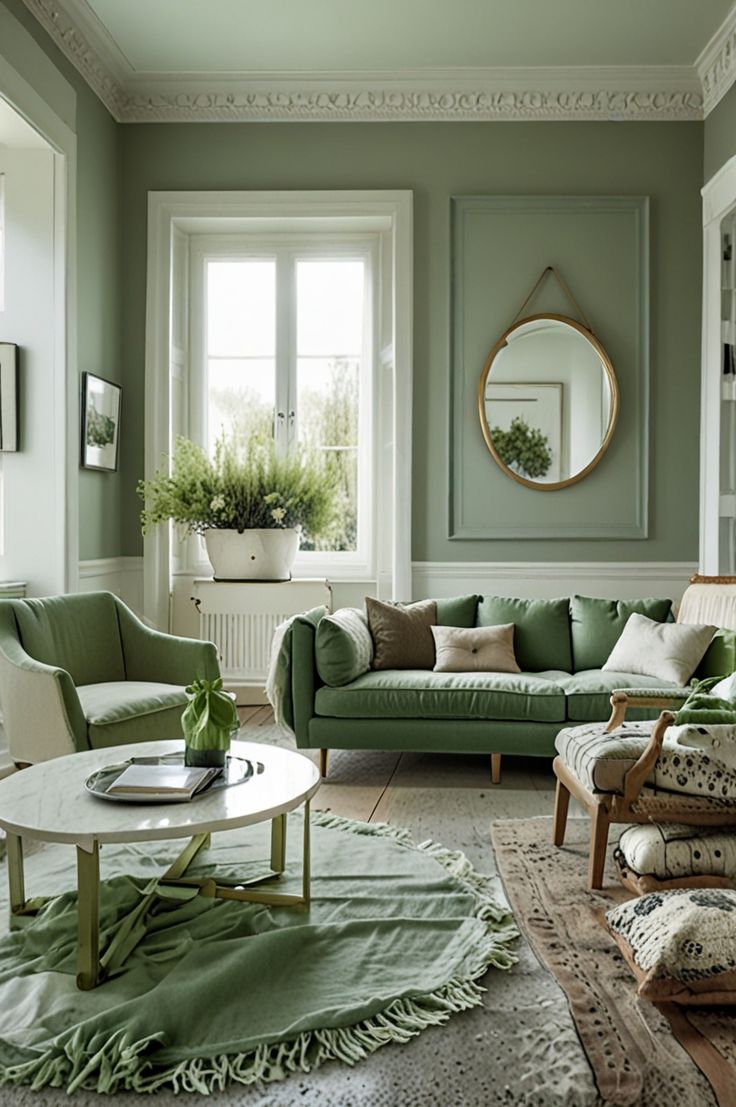 Living Room Colour Drenching Ideas 