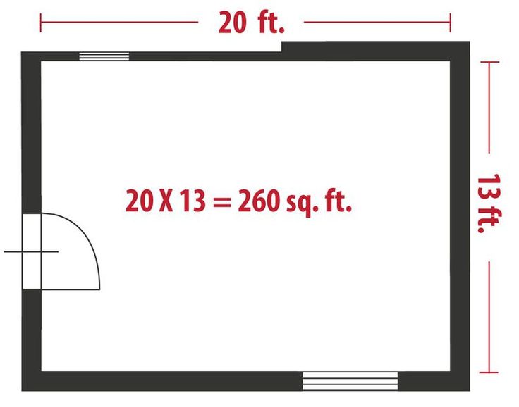 Calculate Square Feet of House