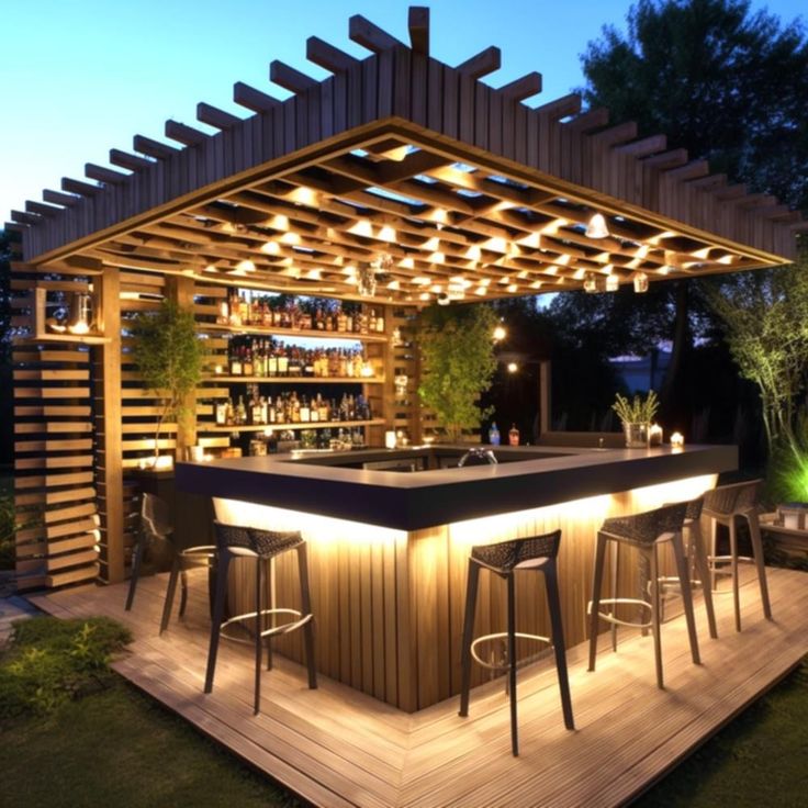 outdoor bar counter 