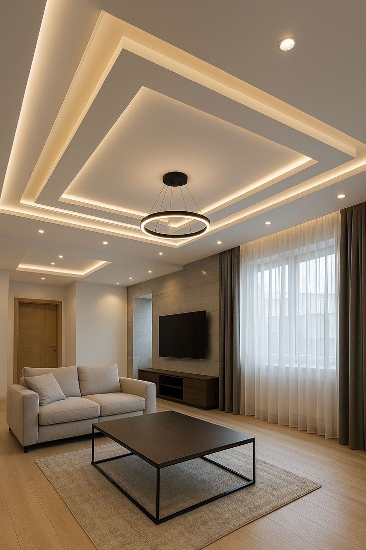 Tray Ceiling POP Designs for Bedroom