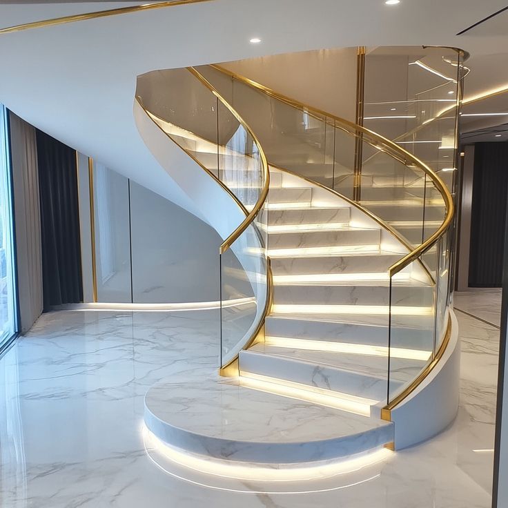 Round Stairs Design