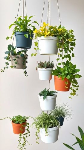 Indoor hanging planters
