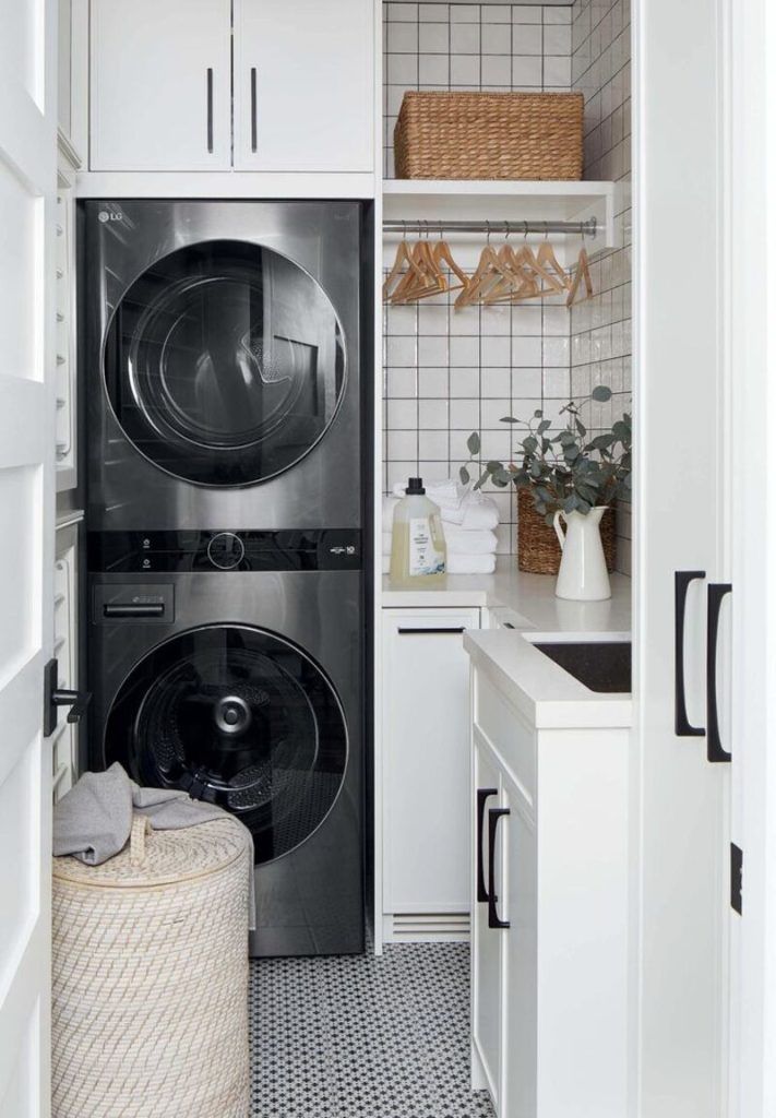Compact laundry room design
