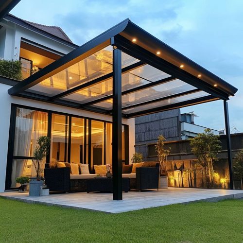 glass facade house design